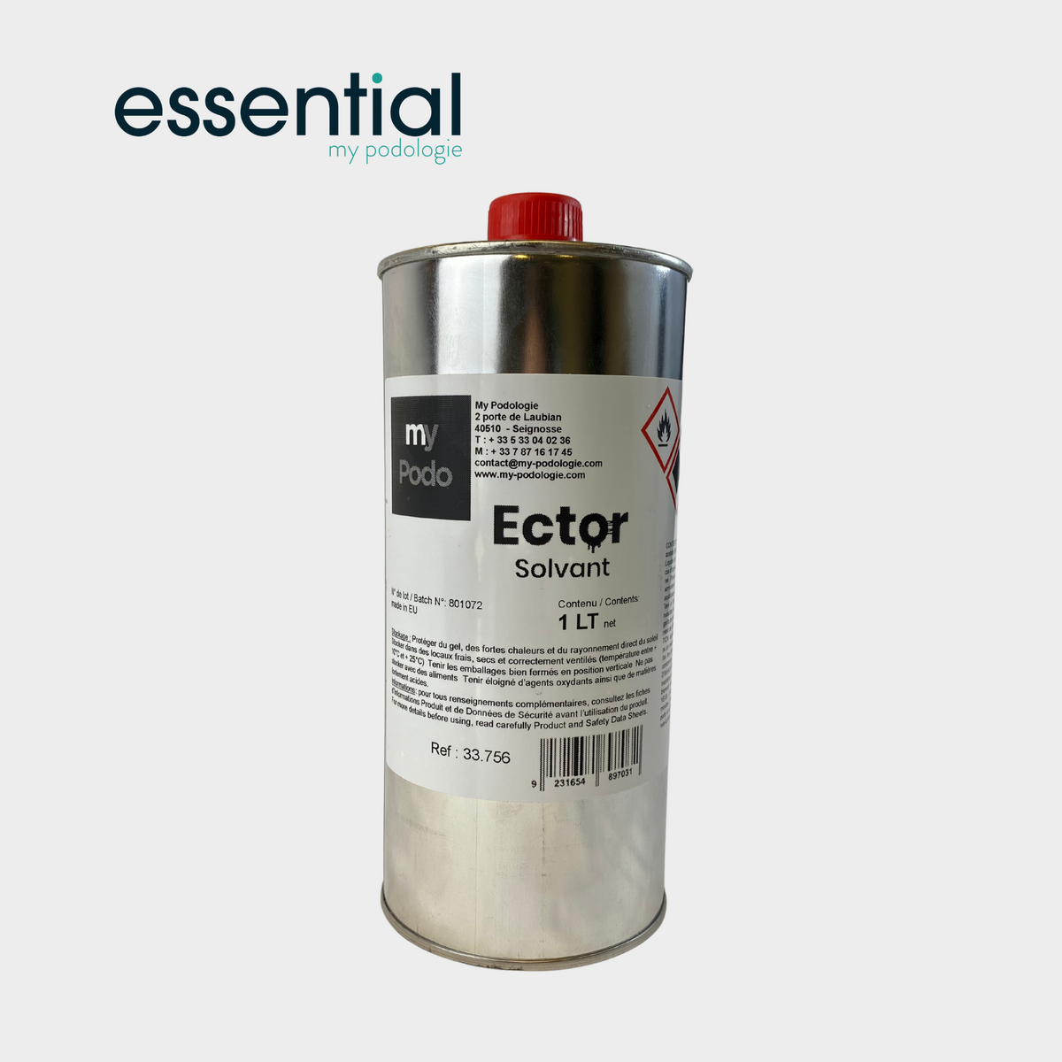 Bidon de solvant 1 L - Essential by My Podologie