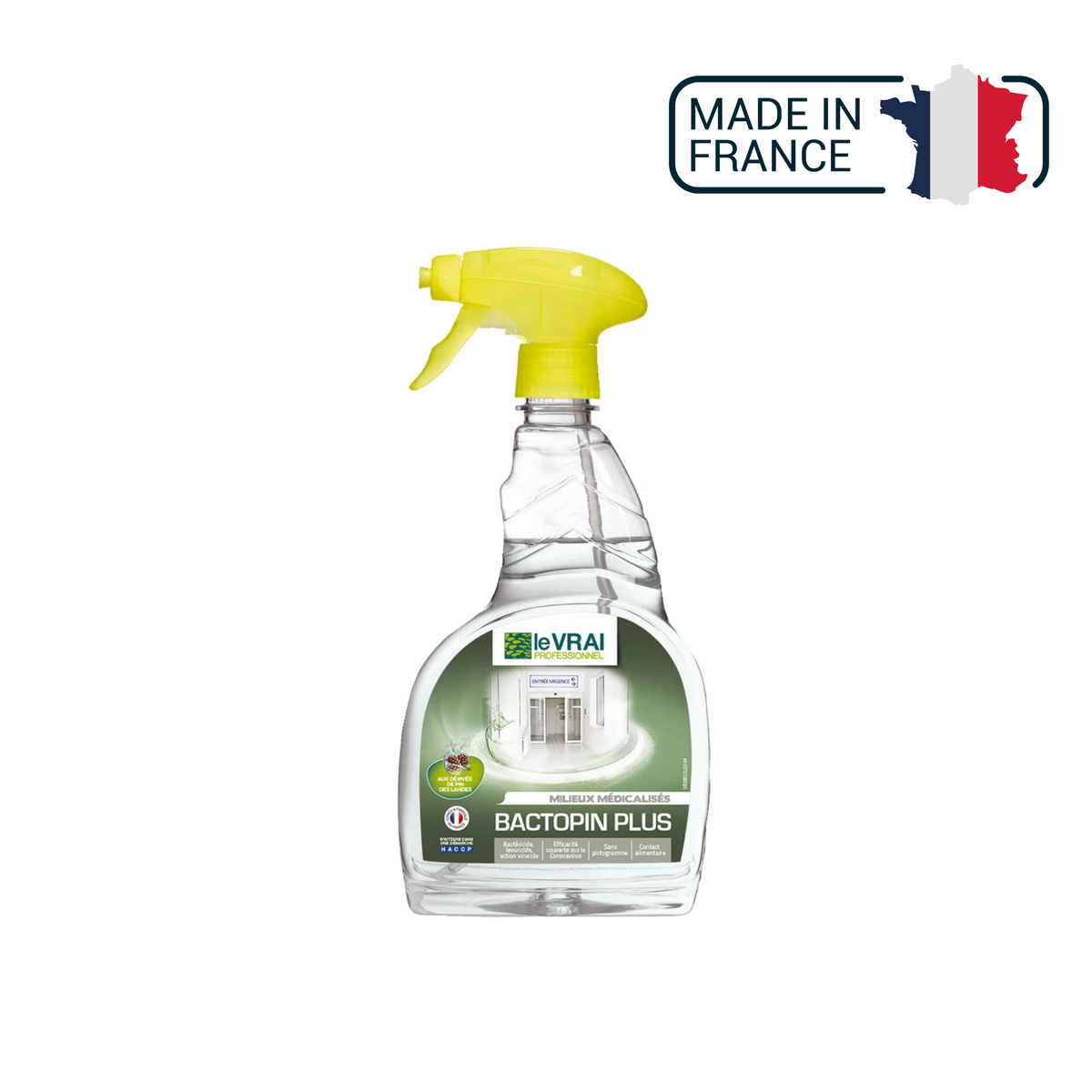 Bactopin Plus - 750 mL Ã 5 L - Le Vrai Professionnel