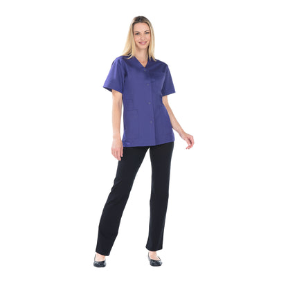 Dora - Tunique - Manches courtes - Col V - Femme - 75 cm