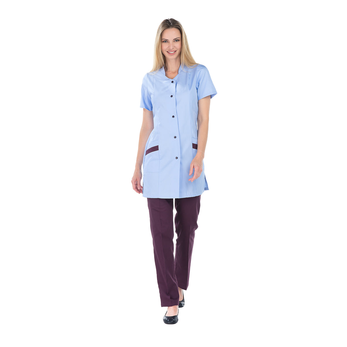 Charline - Blouse 3/4 - Manches courtes - Femme - 85 cm