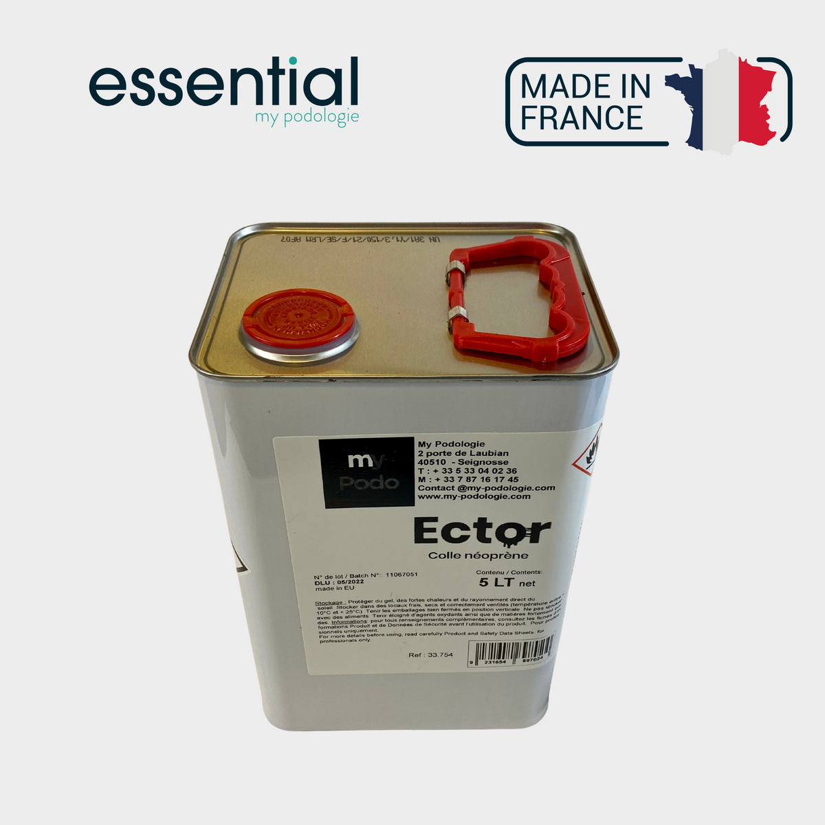 Bidon de colle néoprène 5 L -  Essential by My Podologie