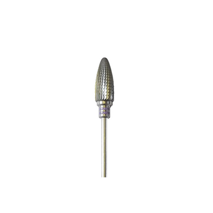 Fraise E7225 Carbure de tungstène - Abrasion des ongles normaux - Denture hélicoïdale super fine - 6 mm