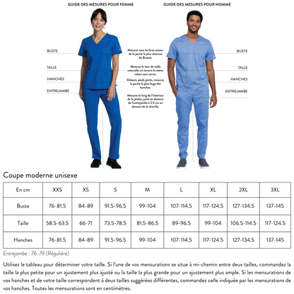 Toulouse - Ensemble médical - Tunique et pantalon - Unisexe - Cherokee