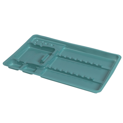 50 plateaux de soin à usage unique avec compartiments - 2 formats