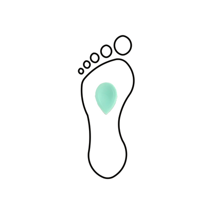 Pelote métatarsienne - Forme Goutte - ARC - Vert