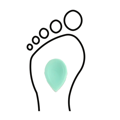 Pelote métatarsienne - Forme Goutte - ARC - Vert
