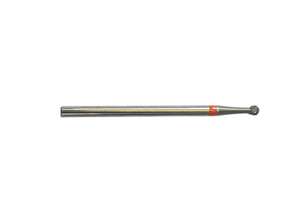 Fraise E7120 Carbure de tungstène - Abrasion et finition des ongles fins - Denture croisée fine - Forme boule - 2,3 mm
