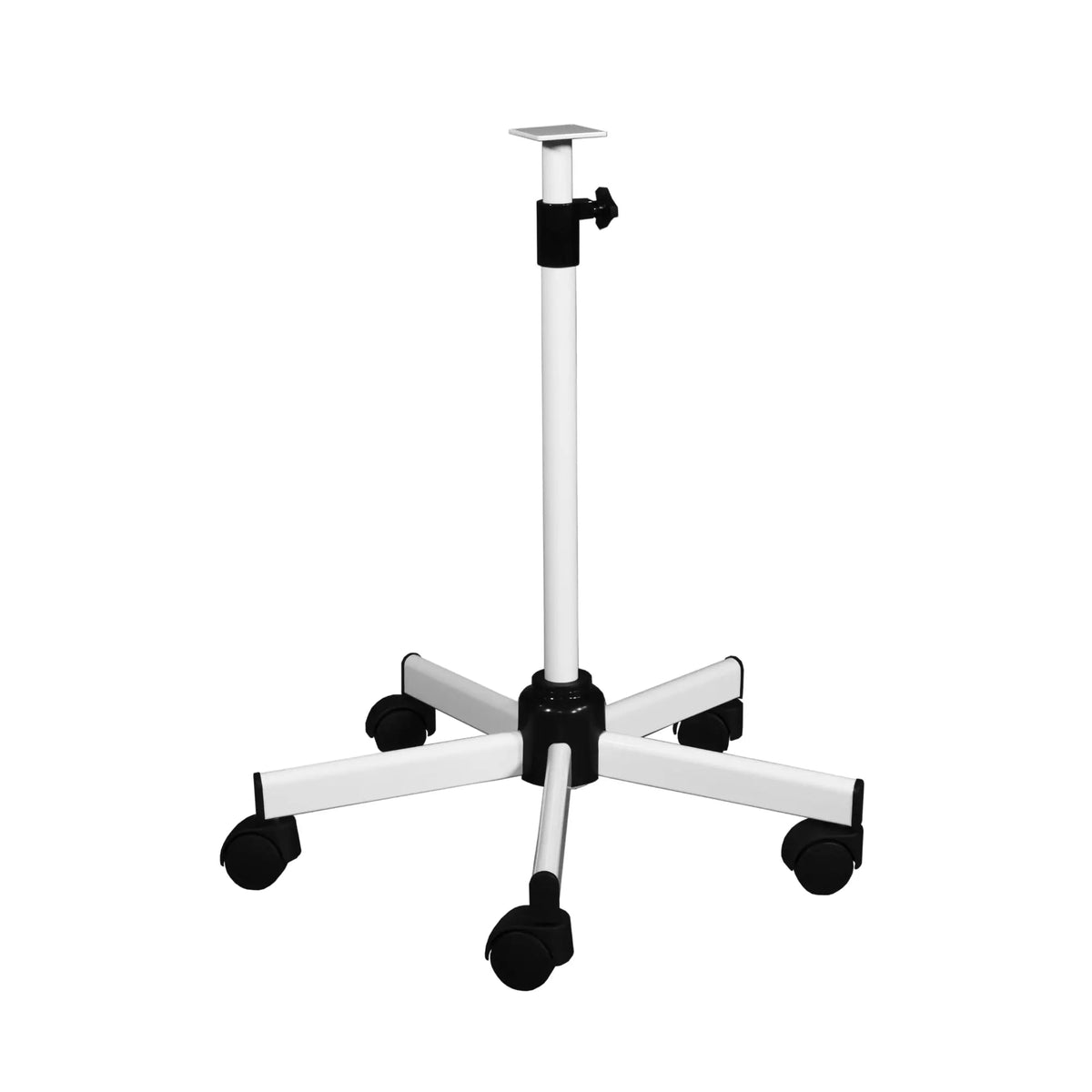 Pied Roulant Téléscopique (2 tailles) - LID LID  90-130-cm-Blanc-Lesté-Pas-de-roulettes-à-frein