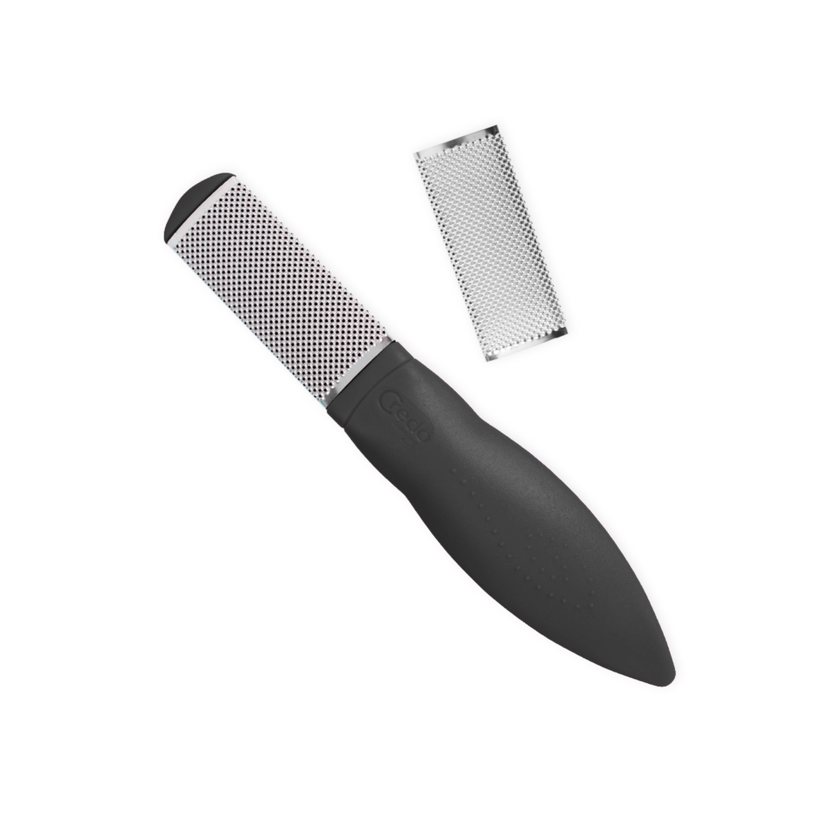 Pedicure file with stainless steel friction surface - 19 cm - Credo