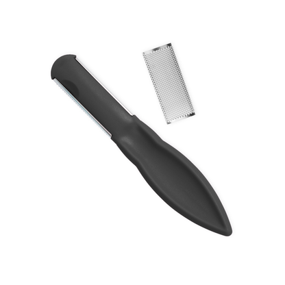 Pedicure file with stainless steel friction surface - 19 cm - Credo