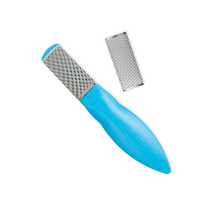 Pedicure file with stainless steel friction surface - 19 cm - Credo
