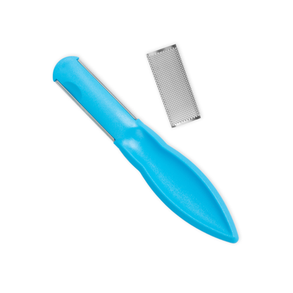 Pedicure file with stainless steel friction surface - 19 cm - Credo