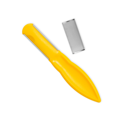 Pedicure file with stainless steel friction surface - 19 cm - Credo
