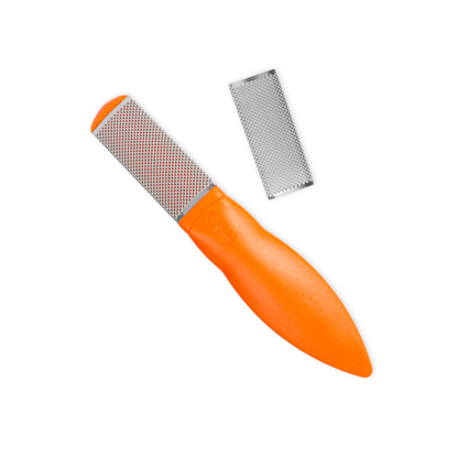 Pedicure file with stainless steel friction surface - 19 cm - Credo