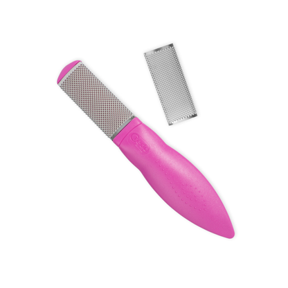 Pedicure file with stainless steel friction surface - 19 cm - Credo