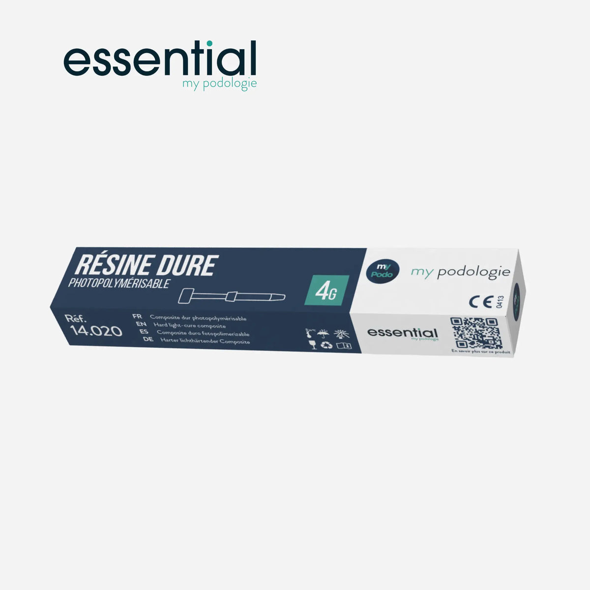 Résine composite dure photopolymérisable pour orthonyxies - 4g