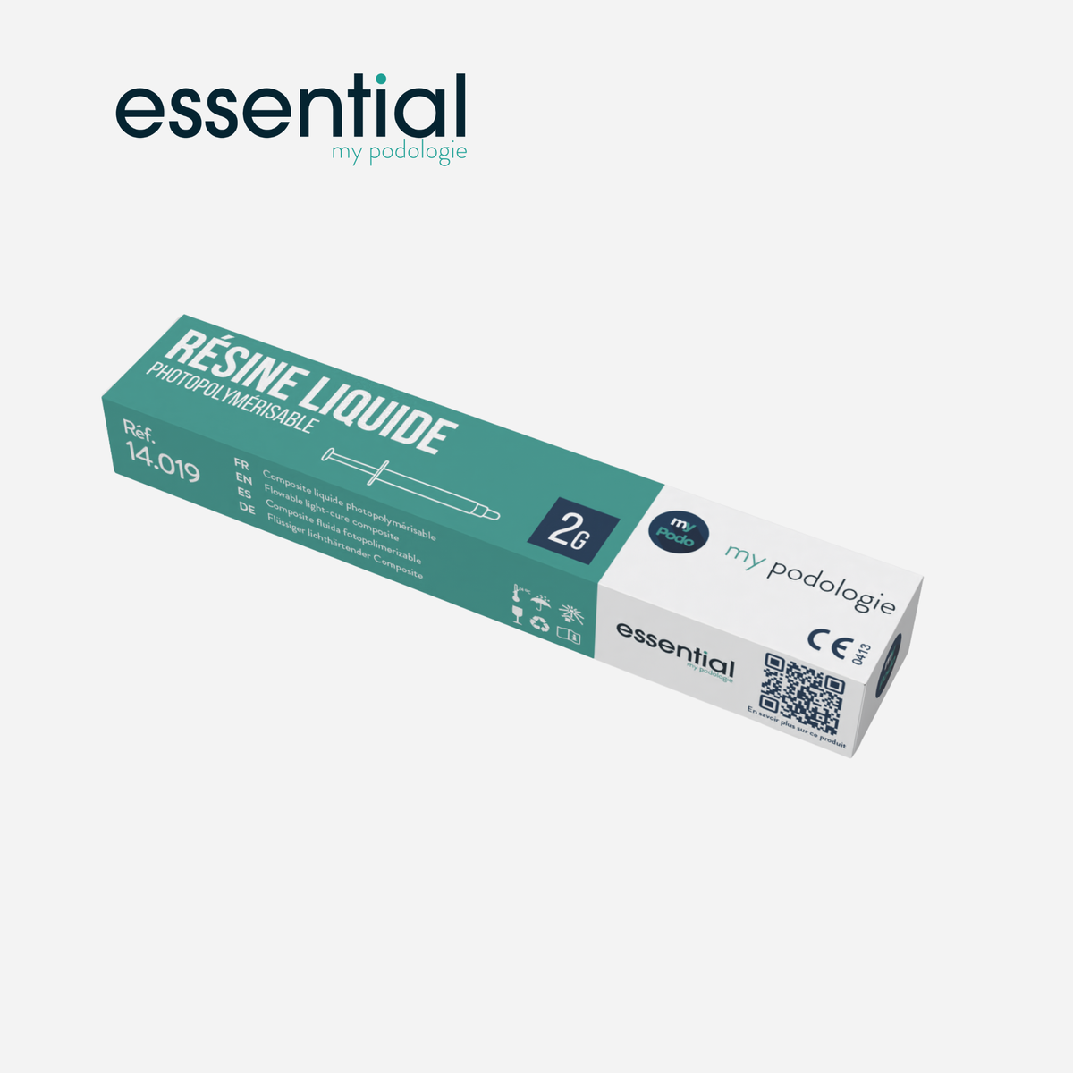 Resina compuesta líquida fotopolimerizable - Para ortonixias y onicoplastias - 2g