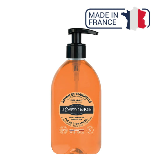 Jabón Líquido de Marsella Azahar - 500 ml - Le Comptoir du Bain